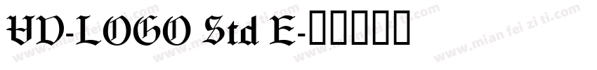 VD-LOGO Std E字体转换